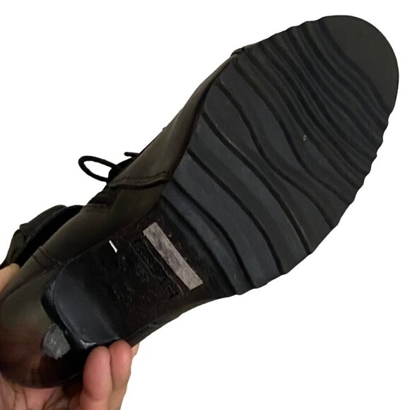 Bronx Renna Gade Studded Black Leather Heeled Booties - Picture 6 of 8